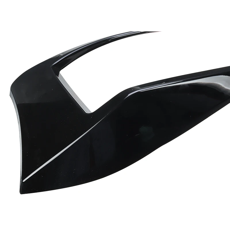 For VW Golf 7 7.5 MK7 MK7.5 GTI R GTD R400 2013-2020 Rear Bumper Brake Lamp Spoiler Trim Glossy Black 1Pair Frame Strip Canard