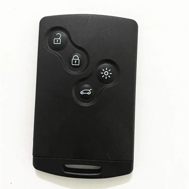NO LOGO! 5pcs/lot 4 Button Clio4 Keyless Car Key Smart Card Remote 433MHz 4A Chip for Rena Clio IV 4 Captur Key 2009-2017