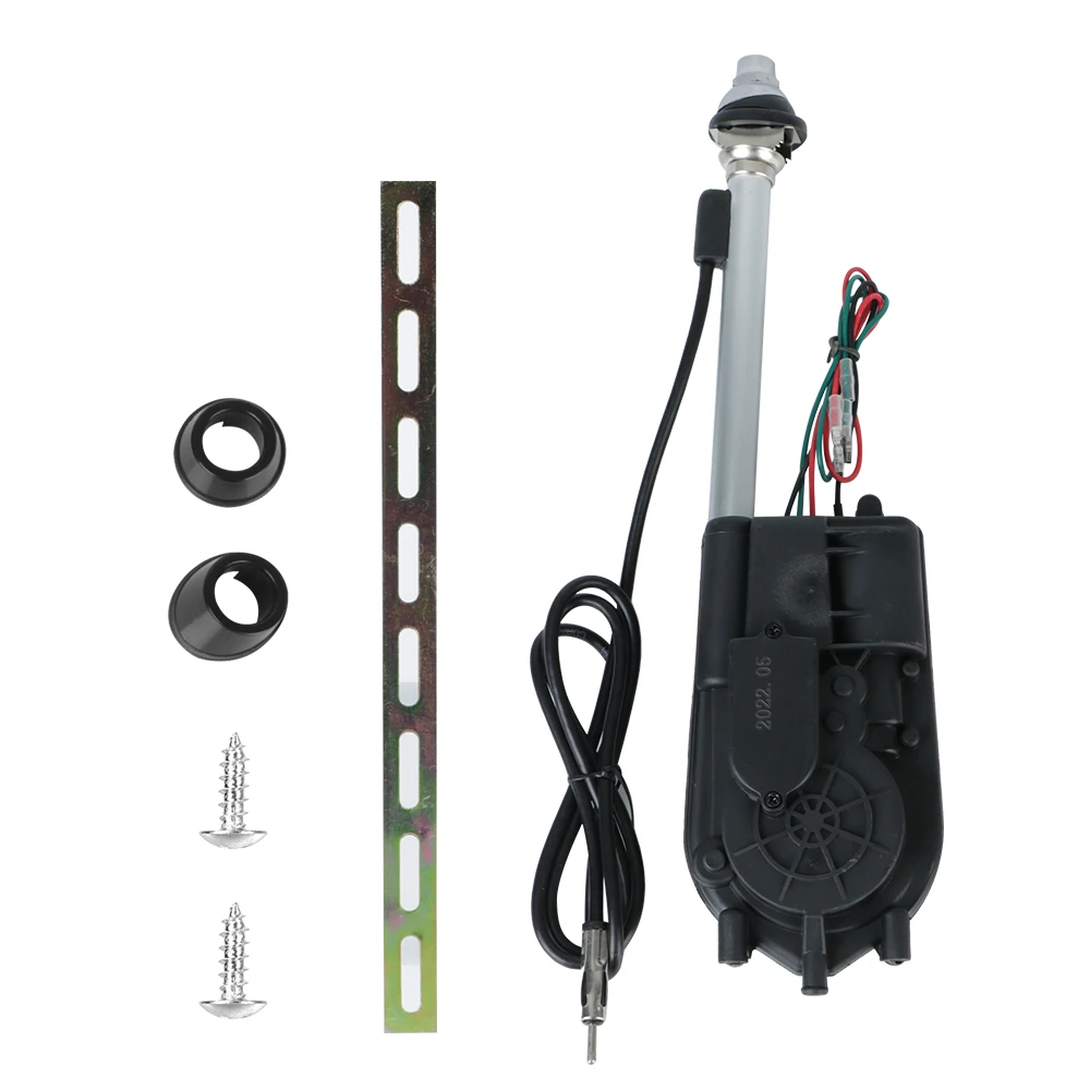 12V Universal Exterior Vehicle Aerials For Car SUV AM FM Radio Electric Power Automatic Telescopic Antenna