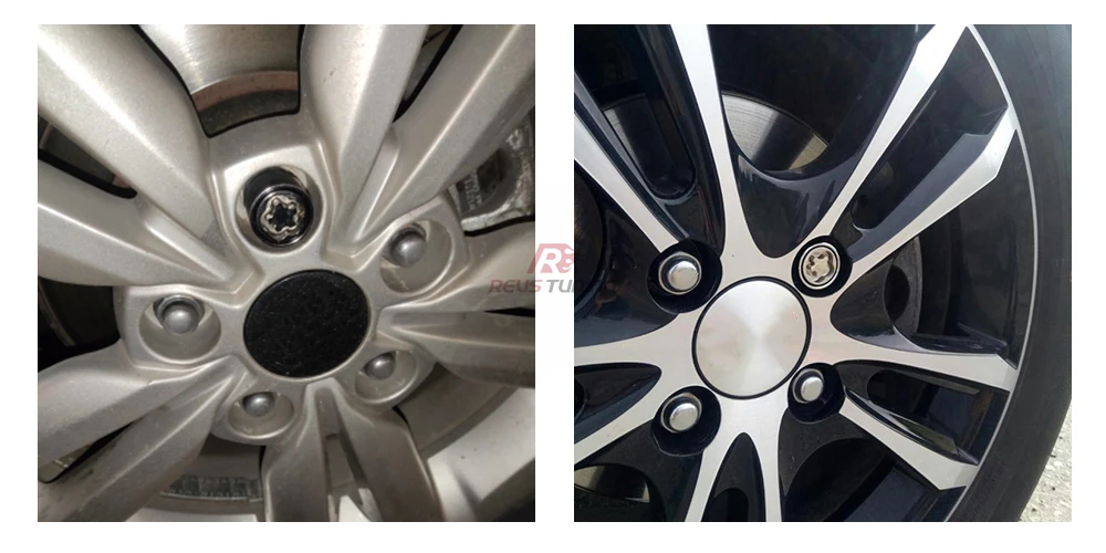 36mm M12x1.5 M12x1.25 Security Anti Theft Steel Special Key Car Locking Wheel Lug Nuts Lock Nut