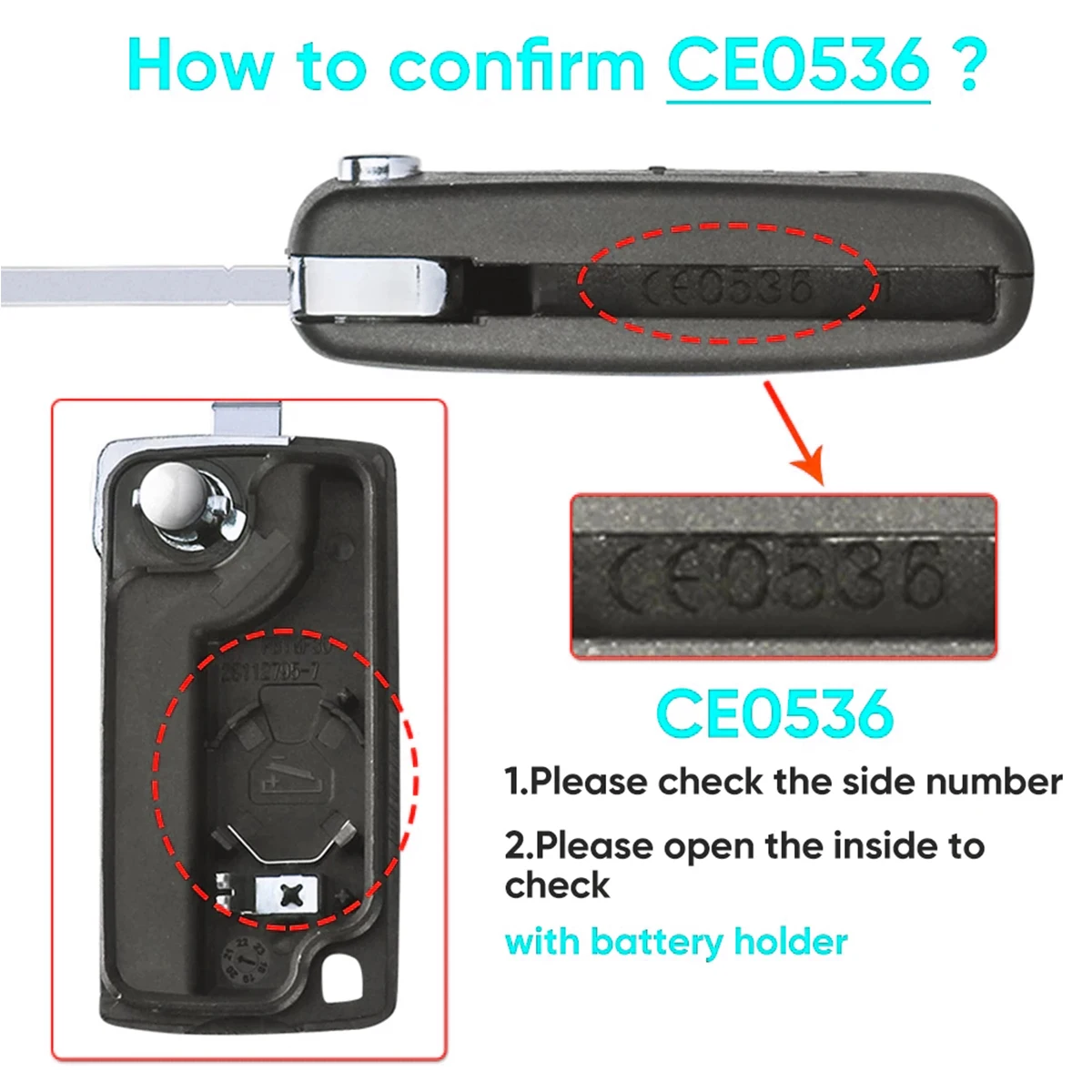 BEST KEY433MHz ASK/FSK Modified Flip Remote Car Key For Peugeot 107 207 307307S 308 407 607 CE0536 VA2/HU83 PCF7961 2/3 BTN Key