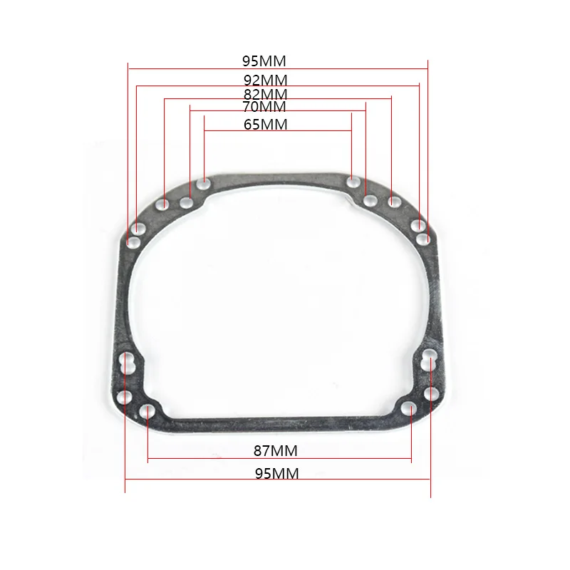 SANVI 2PCS UNIVERSAL Auto Projector Lens Framework for Hella 3r G5 Bi LED Projector Lens Car Light Accessories