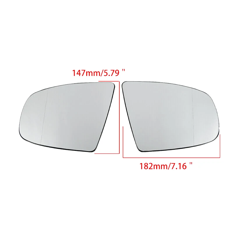 Rear View Mirror Side Mirror Glass Heated + Adjustment for BMW X5 E70 2007-2013 X6 E71 E72 2008-2014
