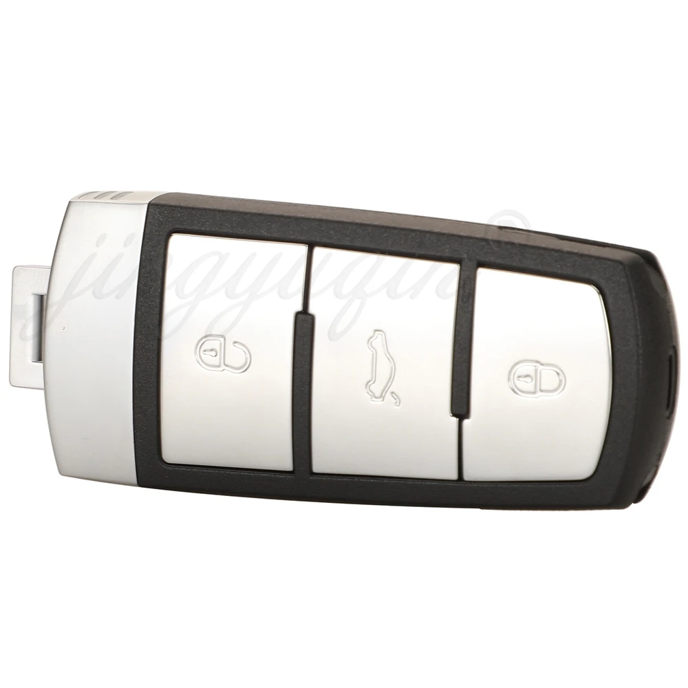 jingyuqin 5pcs 3C0959752BA Remote Car Key Fob 434Mhz ID48 Chip For Volkswagen fit VW Passat B6 3C B7 Magotan CC 3 Buttons