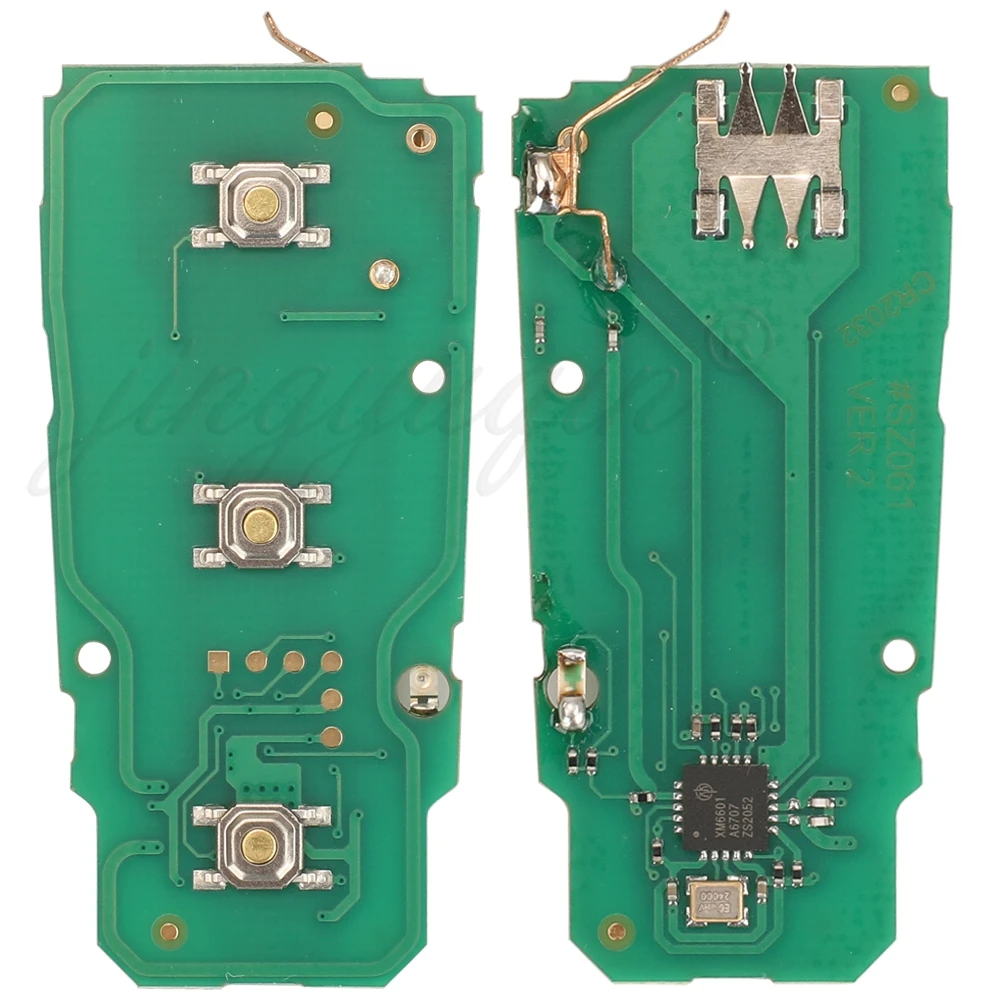 jingyuqin 5pcs 3C0959752BA Remote Car Key Fob 434Mhz ID48 Chip For Volkswagen fit VW Passat B6 3C B7 Magotan CC 3 Buttons