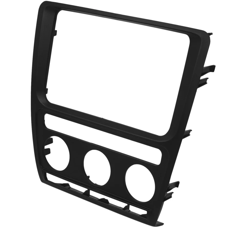 for Skoda Octavia (Automatic Aircon) 2004-2010 Radio Panel Dash Fascia Plate Frame Adio Dvd Stereo Cd Panel