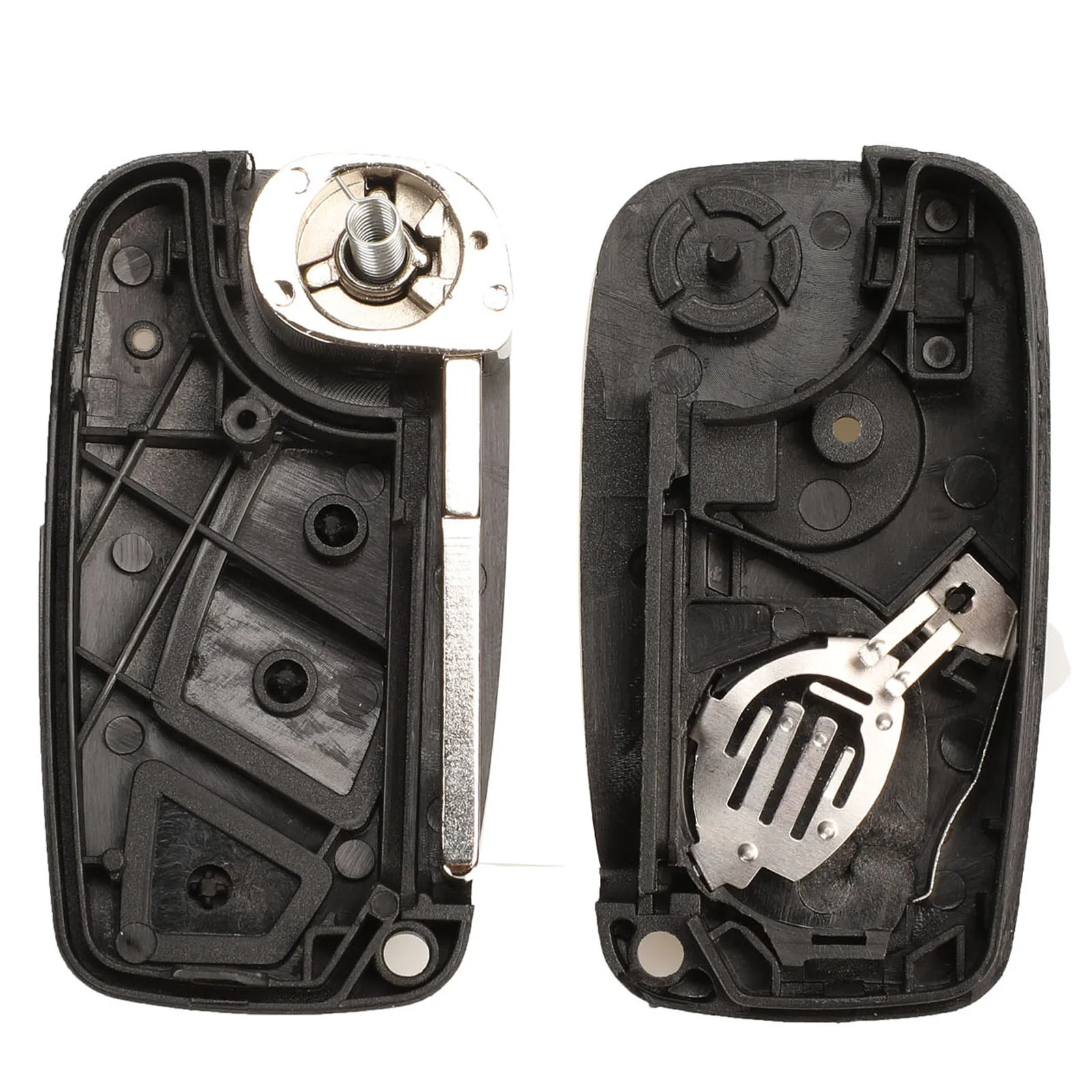 Jingyuqin 10pcs/lot GT10/SIP22 Black/Blue Flip Remote Key Shell Case For FIAT Punto Ducato Stilo Panda Iveco Lancia 2/3 Buttons