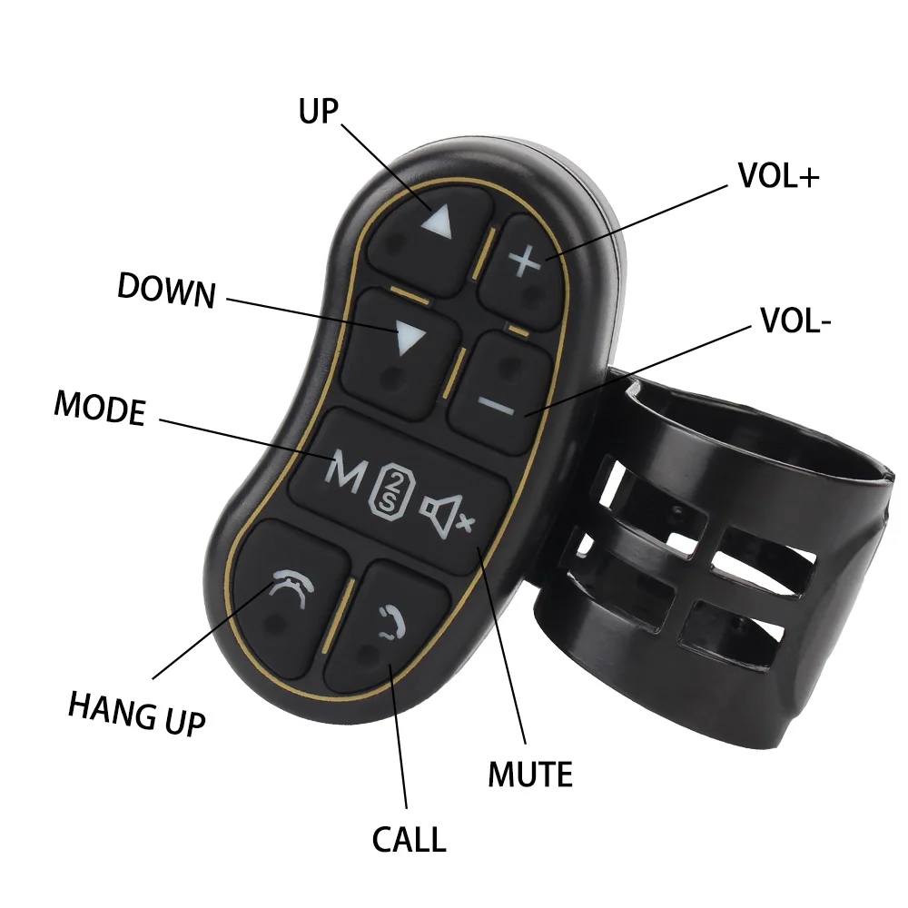 Car Steering Wheel Control Switch Wireless Controller For Radio Audio MP3 DVD Player Buttons Universal Automotive Accessories