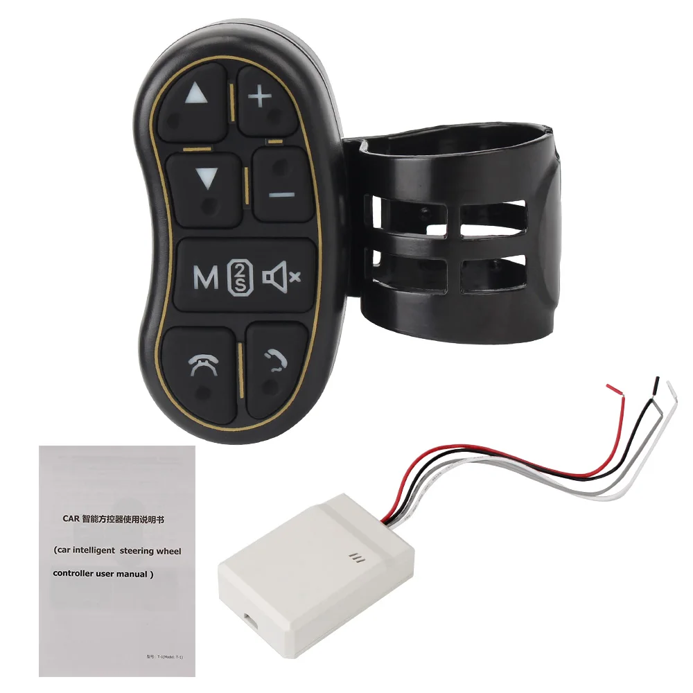 Car Steering Wheel Control Switch Wireless Controller For Radio Audio MP3 DVD Player Buttons Universal Automotive Accessories