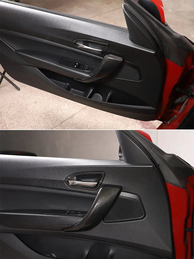 For BMW 1 2 Series F20 F21 F22 F23 2012-2018 ABS Carbon Fiber Car Center Control Interior Decoration Sticker Car Accessories