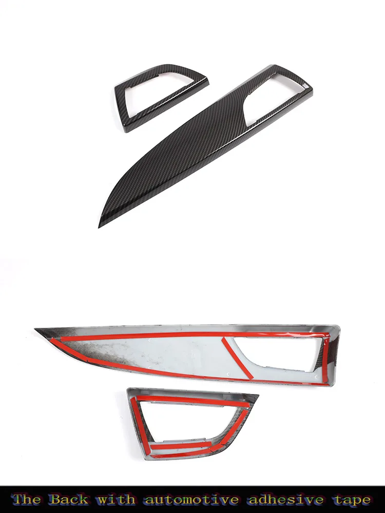 For BMW 1 2 Series F20 F21 F22 F23 2012-2018 ABS Carbon Fiber Car Center Control Interior Decoration Sticker Car Accessories