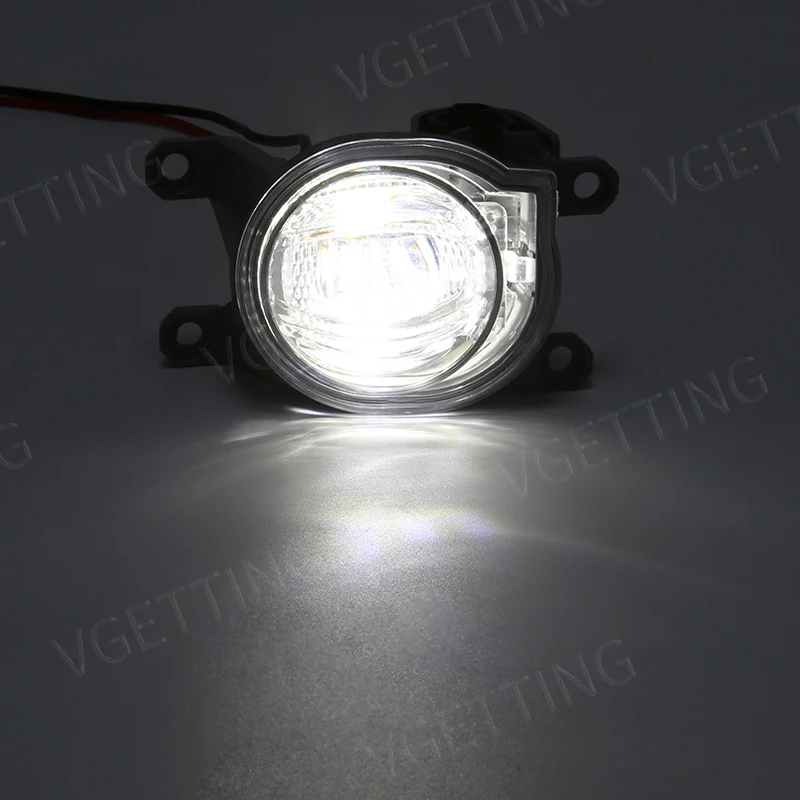 For Toyota Hilux Revo 2020 2021 Led DRL Fog Lamp Daytime Running Light Day Bumper Driving Waterproof Turn Signal Wires Switch