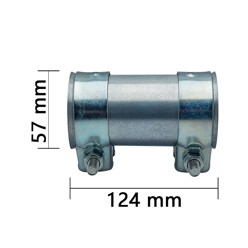 2,"2.5",3.0 inch Exhaust Tube Pipe Connector Joiner Sleeve Clamp Connector V Band Clamp