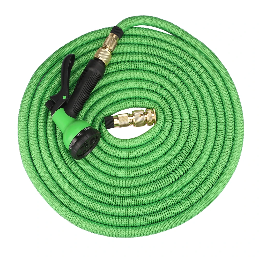 25/50/75/100ft Portable Garden Hose Water Gun For Cleaning Car Wash Machine Watering Sprinkler Durable Water Gun with Water Hose