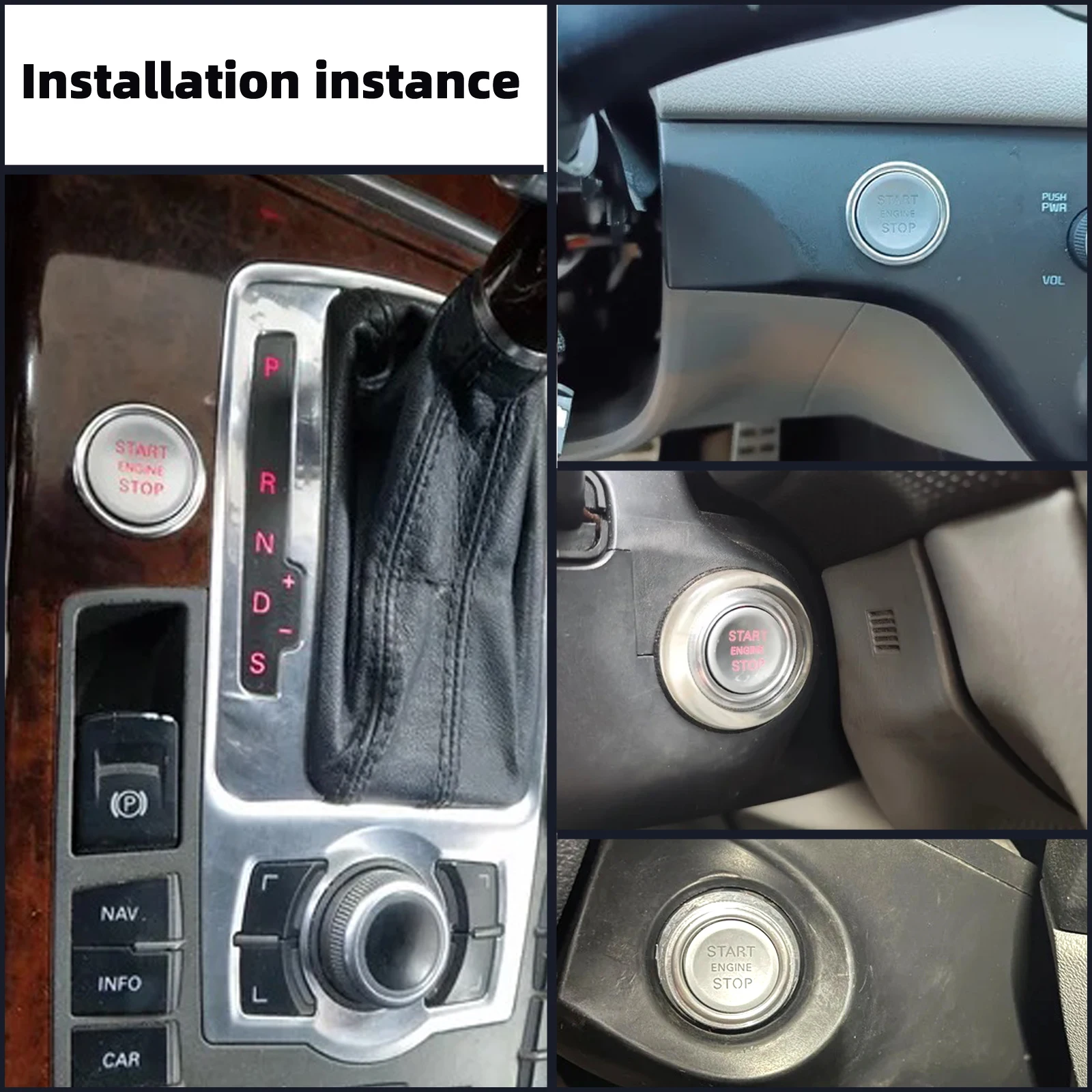 Car equipment Start Stop Button Switch Accessories Keyless Entry System Button Remote Start Button