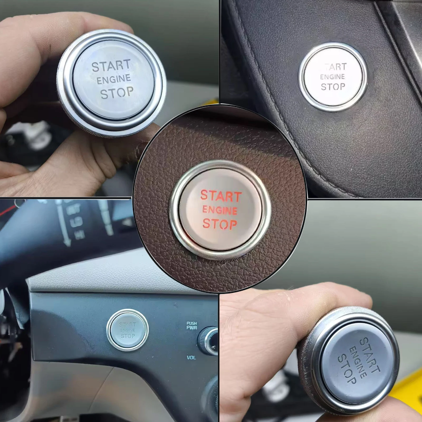 Car equipment Start Stop Button Switch Accessories Keyless Entry System Button Remote Start Button