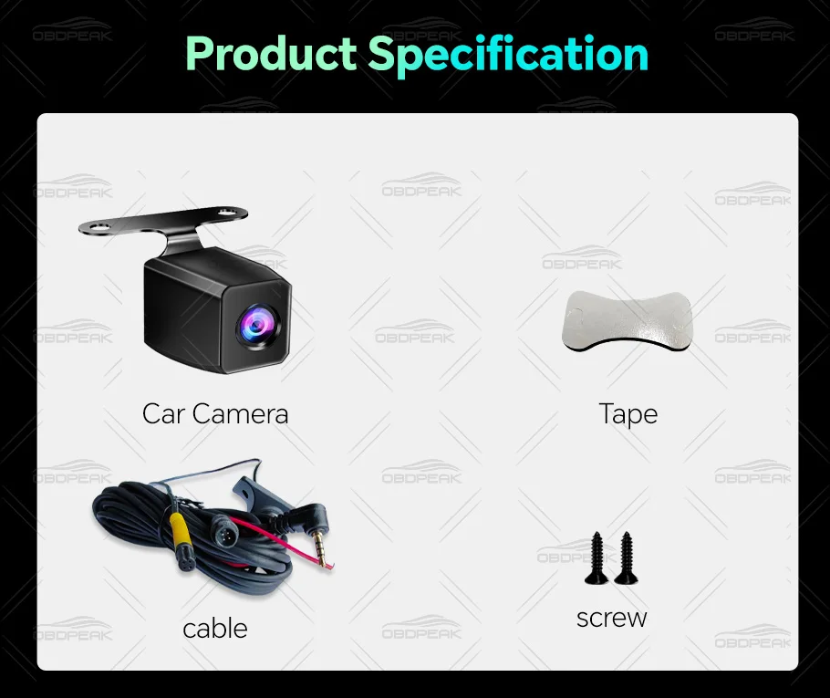 1920*1080P RearView Camera 6M/10M/15M Car and Truck Universal Night Vision Camera Waterproof With Auto Reversing Parking Line