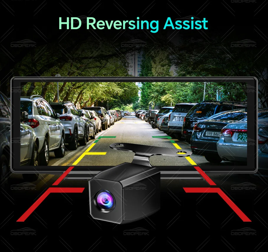 1920*1080P RearView Camera 6M/10M/15M Car and Truck Universal Night Vision Camera Waterproof With Auto Reversing Parking Line