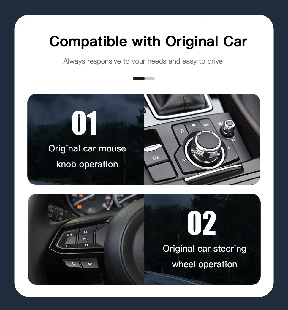Type-C Wired Wireless CarPlay Android Auto USB Adapter for Mazda 2 3 6 CX3 CX5 CX8 CX9 MX5 Demio Miata TK78669U0C Retrofit Kit