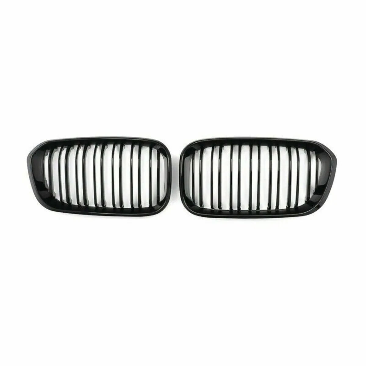 2015-2017 Racing Grille For BMW F20 F21 120i LCI 1 Series 2015 2016 2017 Glossy Black Front Kidney Grill Grille 2 Slat