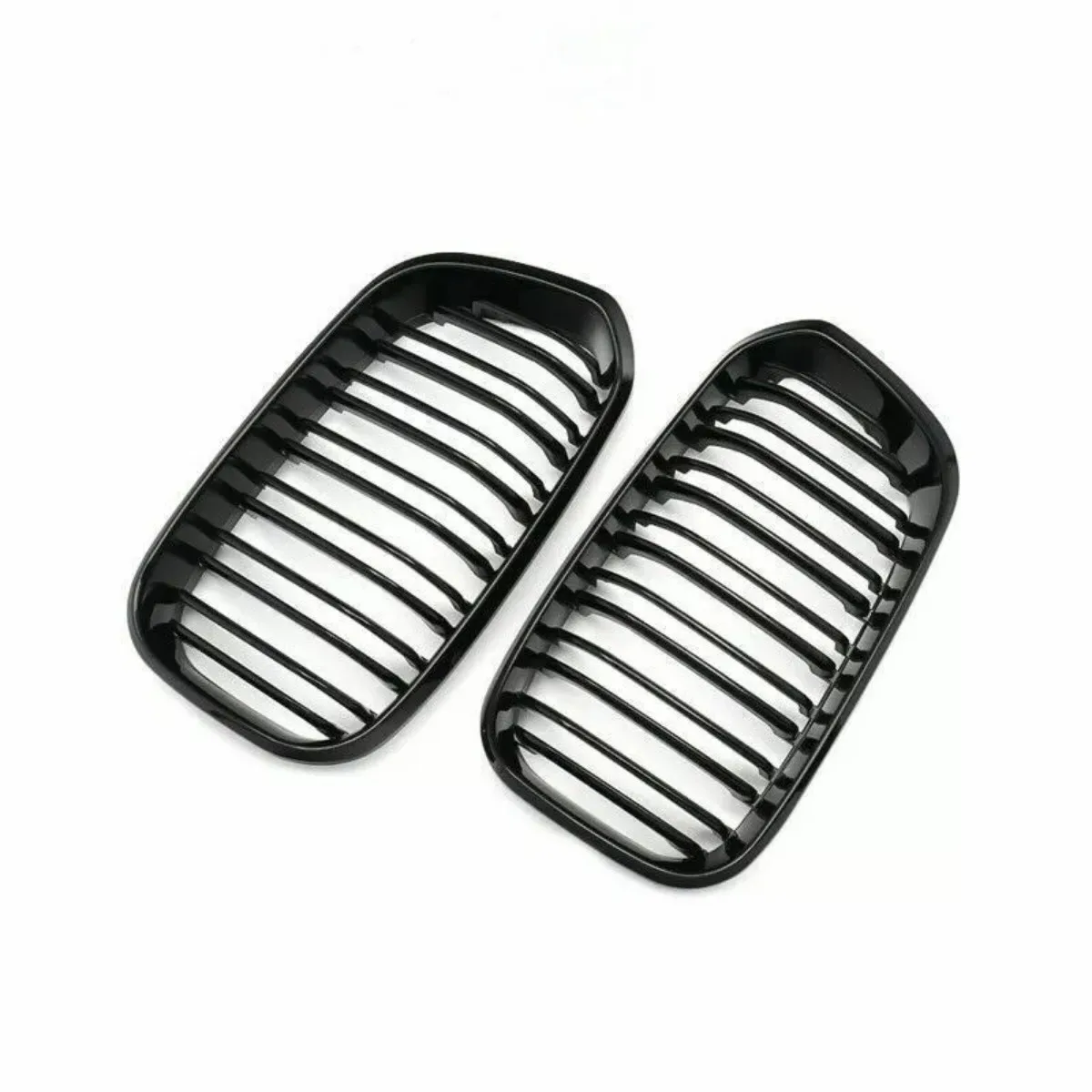 2015-2017 Racing Grille For BMW F20 F21 120i LCI 1 Series 2015 2016 2017 Glossy Black Front Kidney Grill Grille 2 Slat