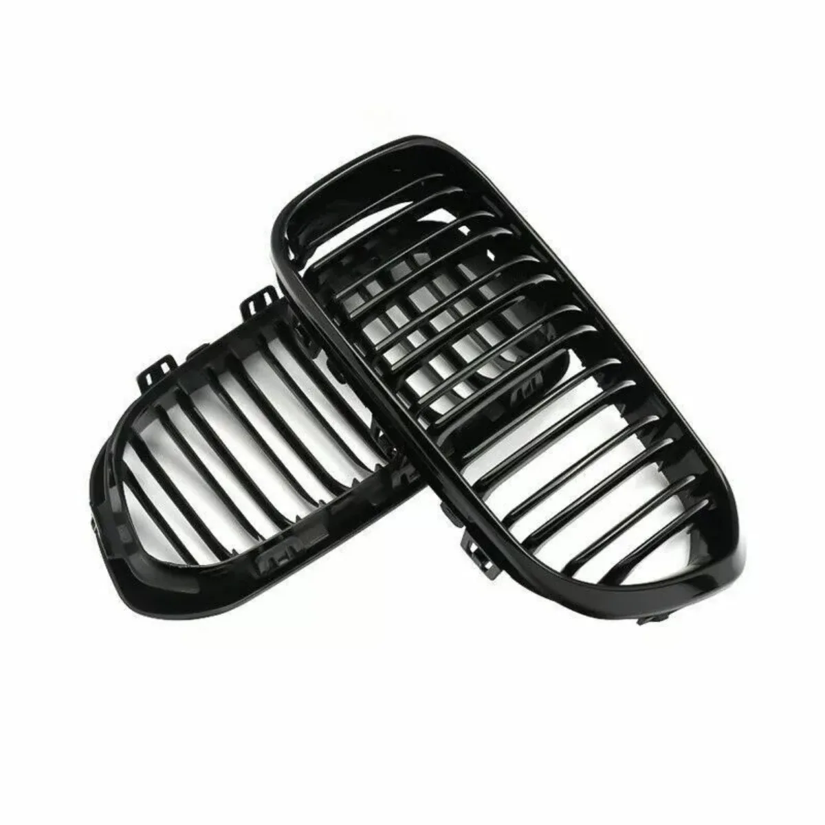 2015-2017 Racing Grille For BMW F20 F21 120i LCI 1 Series 2015 2016 2017 Glossy Black Front Kidney Grill Grille 2 Slat