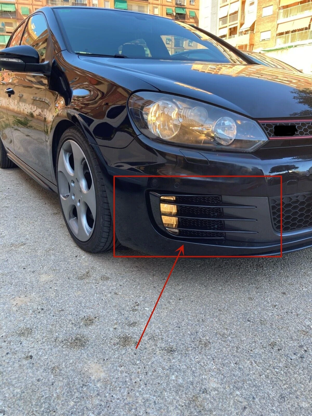 Car Front Bumper Fog Lamp Grille Spoiler For VW Golf 6 MK6 VI GTI GTD R R20 2008-2013 Fog Light Eyebrow Eye Wind Knife Trim