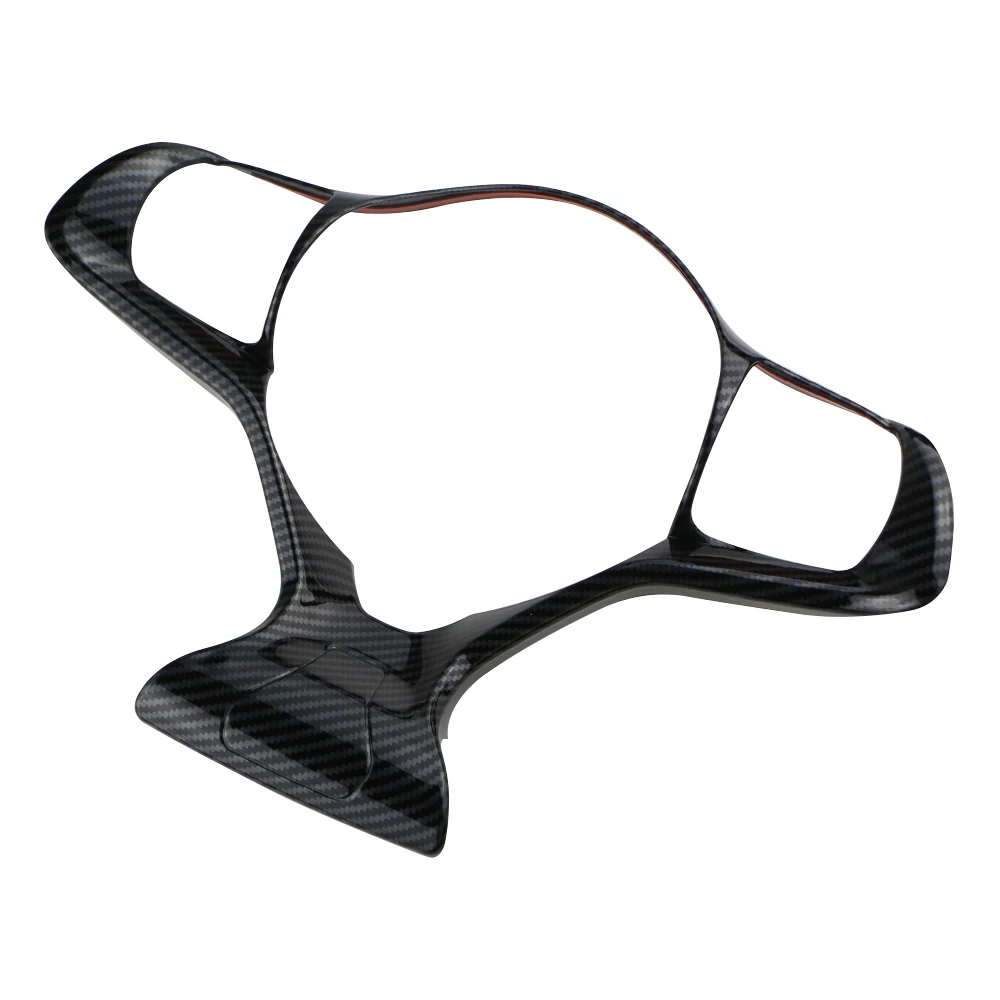Carbon Fiber Car Inner Steering Wheel Cover Sticker Trim for BYD Atto3 Atto 3 2022 2023 Yuan Plus Dolphin Accessories