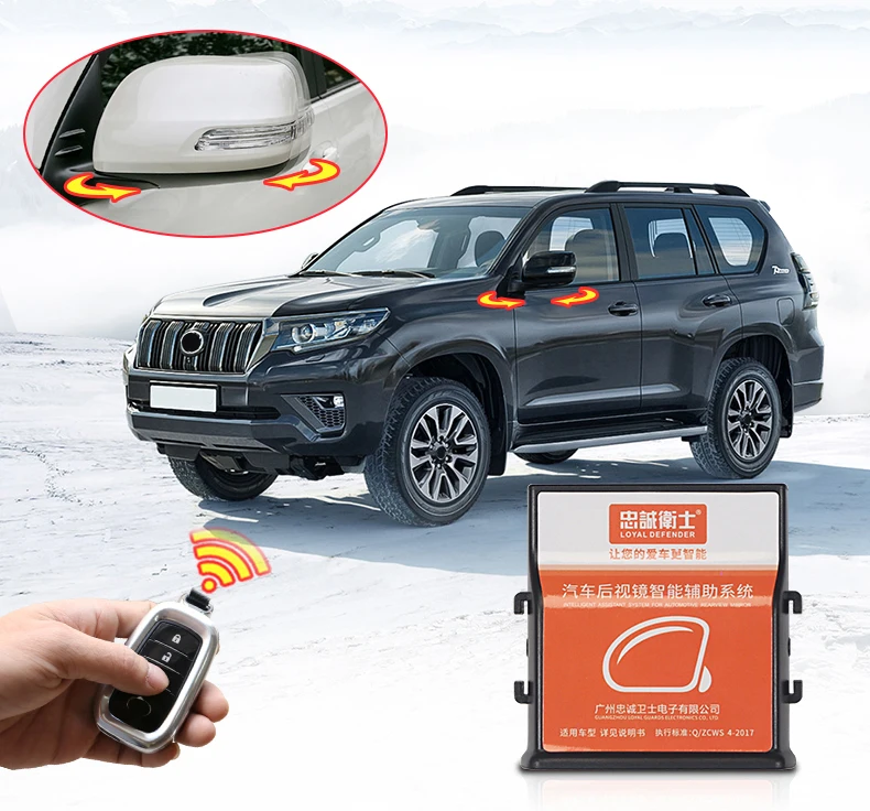 For 2010-2023 Toyota Land Cruiser Prado 150 LC150 Power Folding Mirror Module Accessories Modification Upgrade Auto Shut down