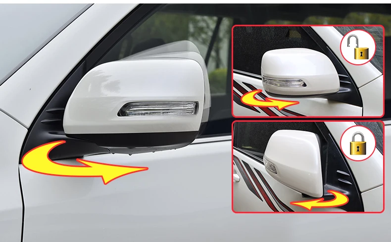 For 2010-2023 Toyota Land Cruiser Prado 150 LC150 Power Folding Mirror Module Accessories Modification Upgrade Auto Shut down