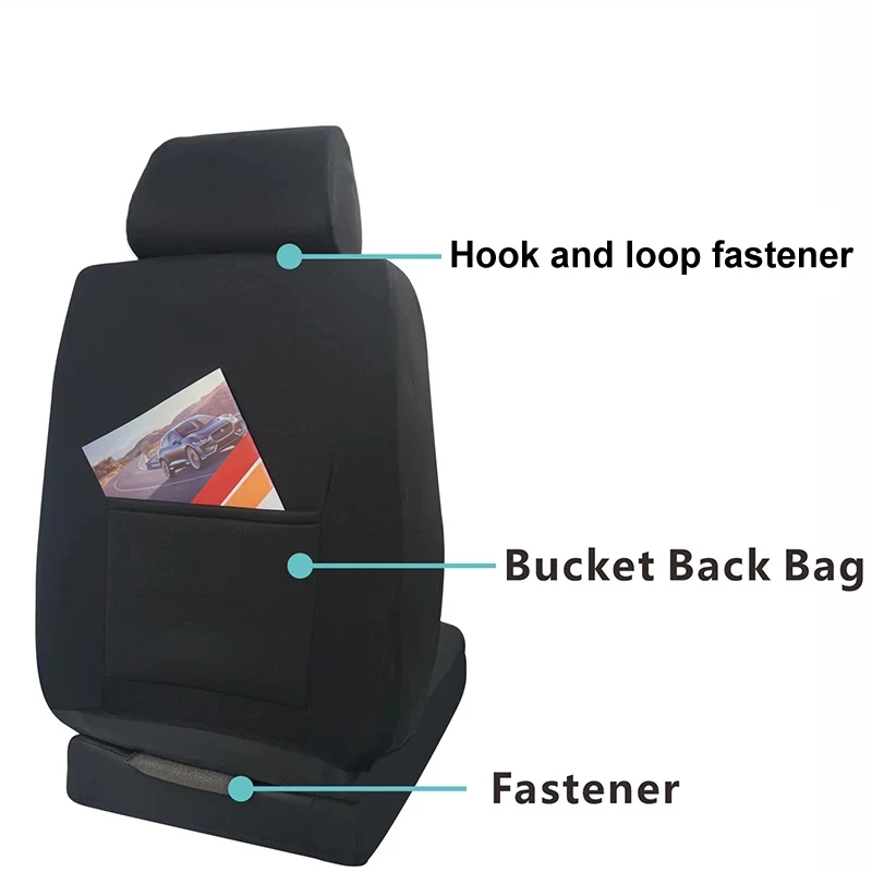 AUTOKING 4pcs/9pcs Universal Polyester Car Seat Cover Set Car Accessories Interior Fit For Most Car, Truck, SUV, or Van
