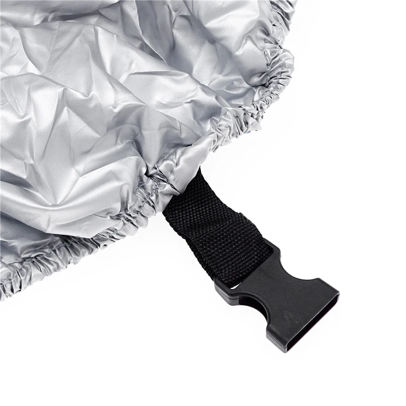 Boat Cover Yacht Outdoor Protection Waterproof Boat Cover Oxford Fabric Anti-smashing Tear Proof Silver Reflective 300D 11-22FT