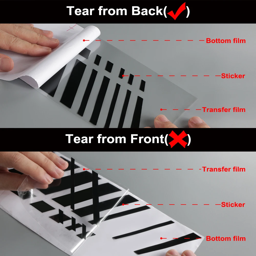 4Pcs/Lot Car Hood Rear Door Stickers For Ford Transit Connect Tuning Accessories Camper Van Auto Sport Vinyl Decals