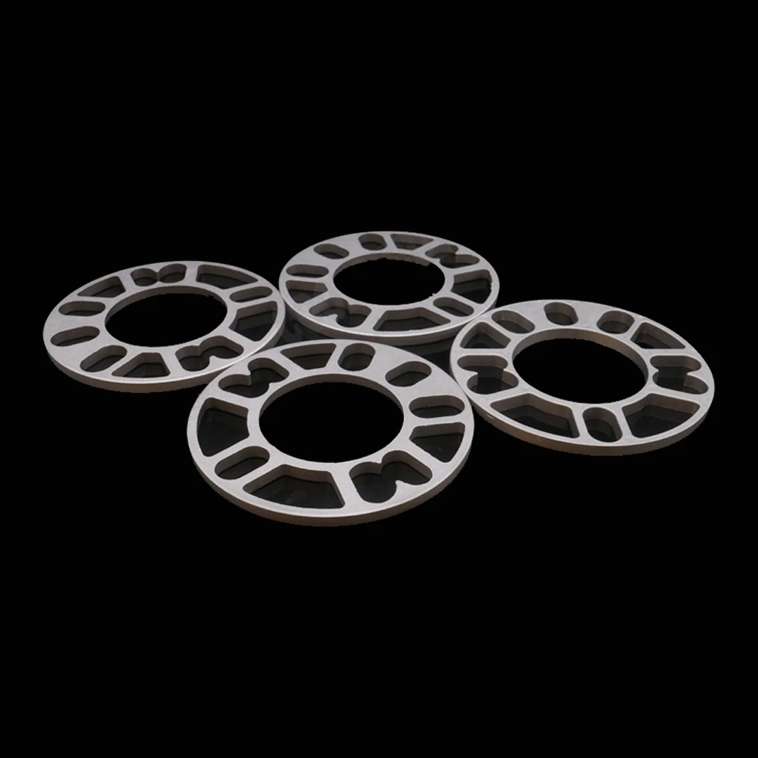 4Pcs 3/5/8/10mm Alloy Aluminum Wheel Spacers Shims Plate For 4/5 Stud Wheel 4x100 4x108 4x114.3 5x100 5x108 5x110 5x115 5x120