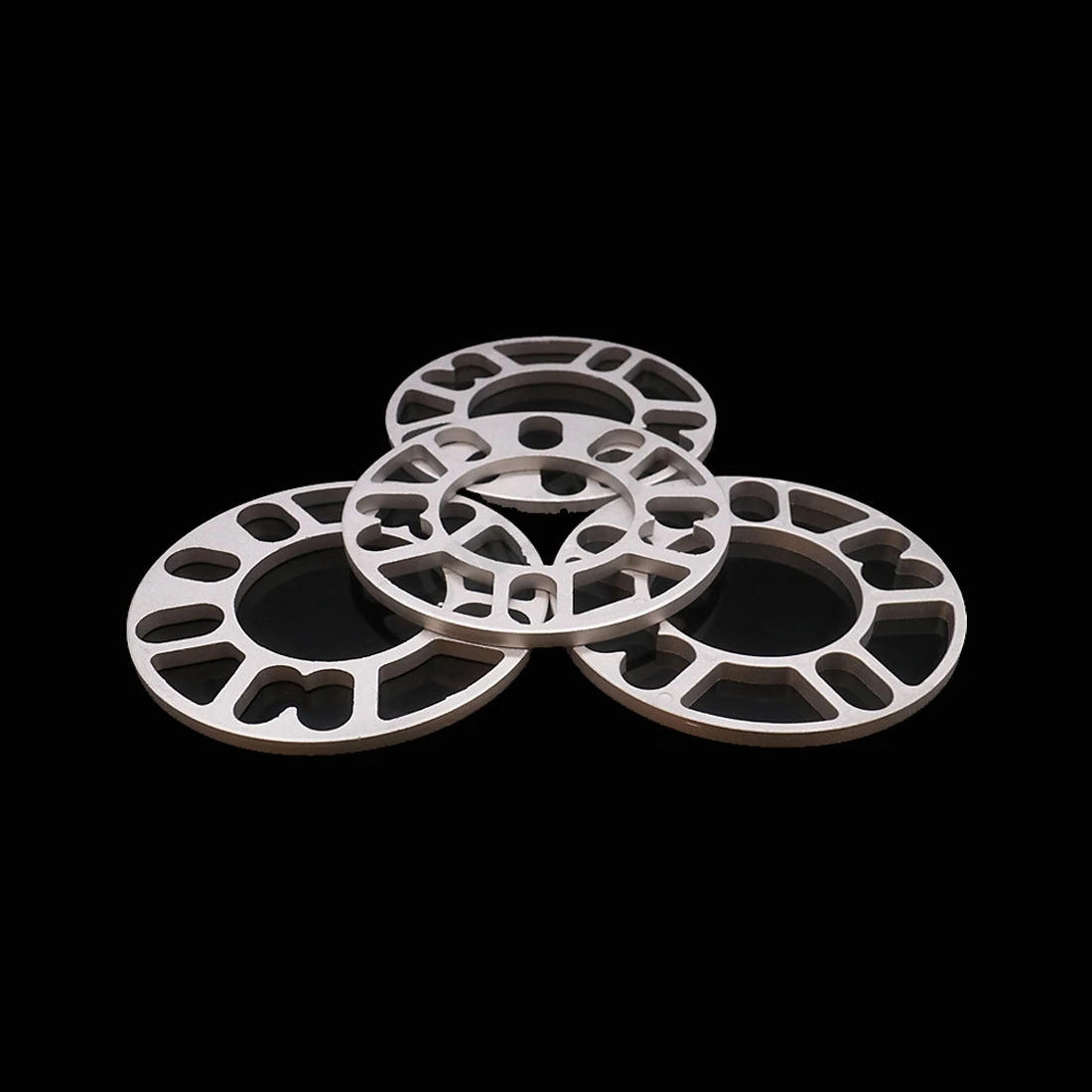 4Pcs 3/5/8/10mm Alloy Aluminum Wheel Spacers Shims Plate For 4/5 Stud Wheel 4x100 4x108 4x114.3 5x100 5x108 5x110 5x115 5x120