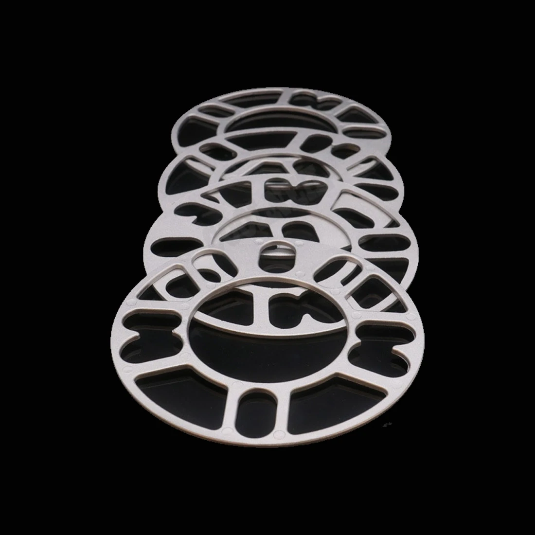 4Pcs 3/5/8/10mm Alloy Aluminum Wheel Spacers Shims Plate For 4/5 Stud Wheel 4x100 4x108 4x114.3 5x100 5x108 5x110 5x115 5x120