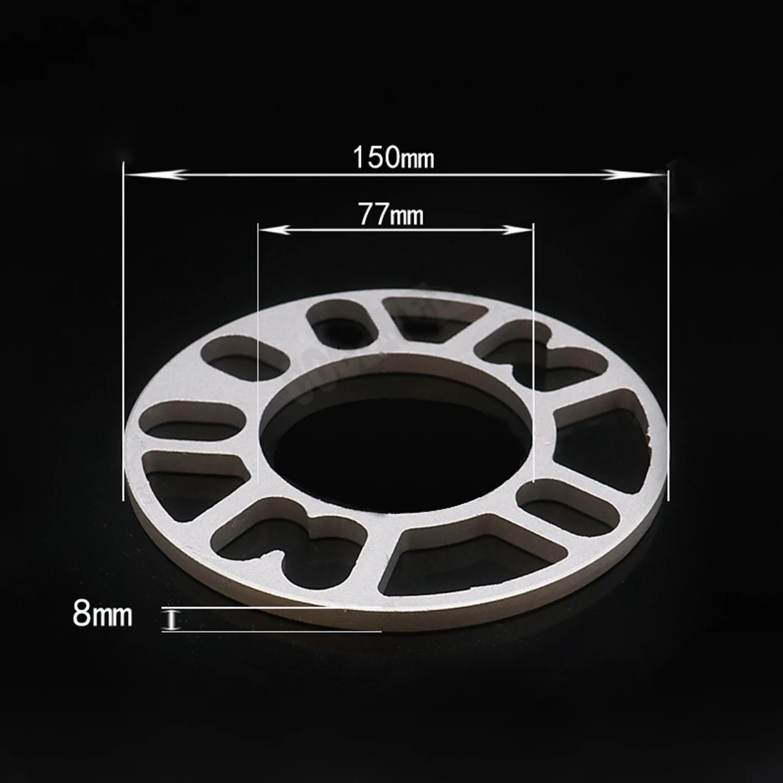 4Pcs 3/5/8/10mm Alloy Aluminum Wheel Spacers Shims Plate For 4/5 Stud Wheel 4x100 4x108 4x114.3 5x100 5x108 5x110 5x115 5x120