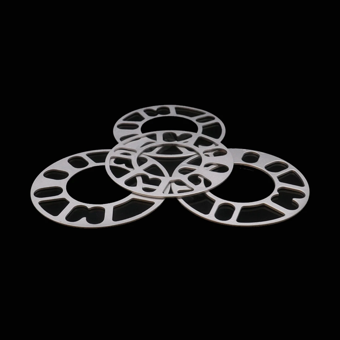 4Pcs 3/5/8/10mm Alloy Aluminum Wheel Spacers Shims Plate For 4/5 Stud Wheel 4x100 4x108 4x114.3 5x100 5x108 5x110 5x115 5x120