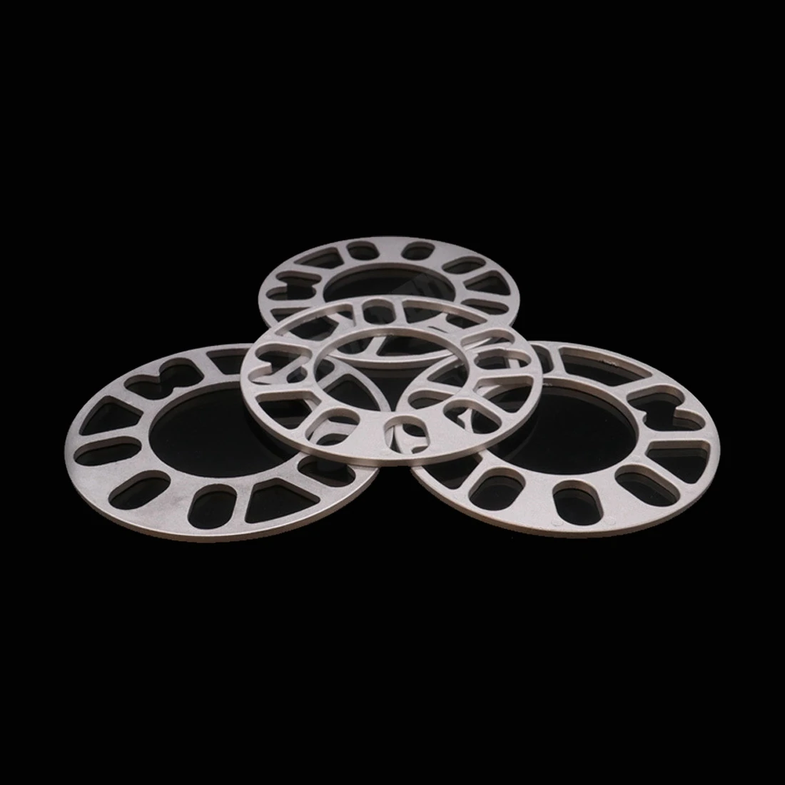 4Pcs 3/5/8/10mm Alloy Aluminum Wheel Spacers Shims Plate For 4/5 Stud Wheel 4x100 4x108 4x114.3 5x100 5x108 5x110 5x115 5x120
