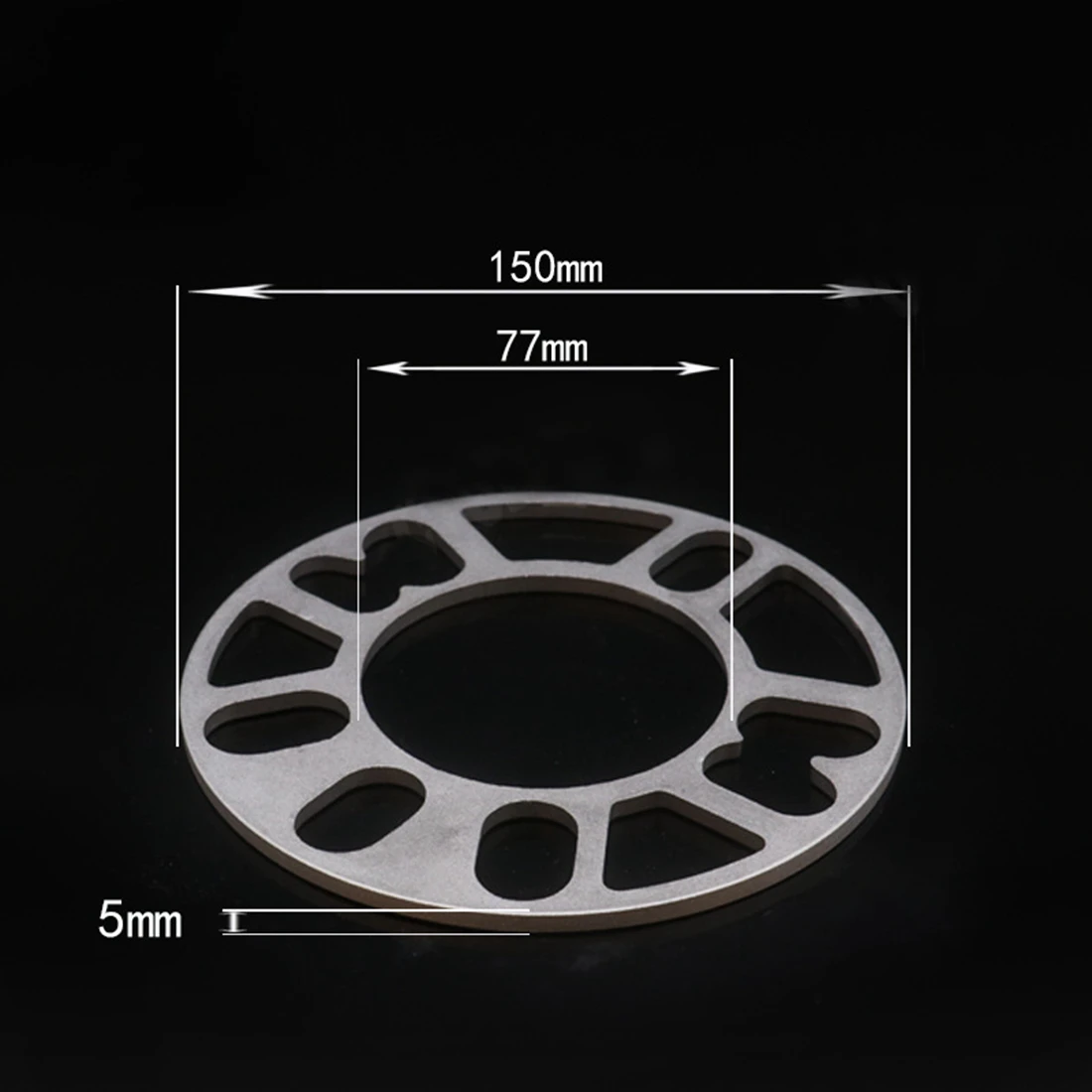 4Pcs 3/5/8/10mm Alloy Aluminum Wheel Spacers Shims Plate For 4/5 Stud Wheel 4x100 4x108 4x114.3 5x100 5x108 5x110 5x115 5x120