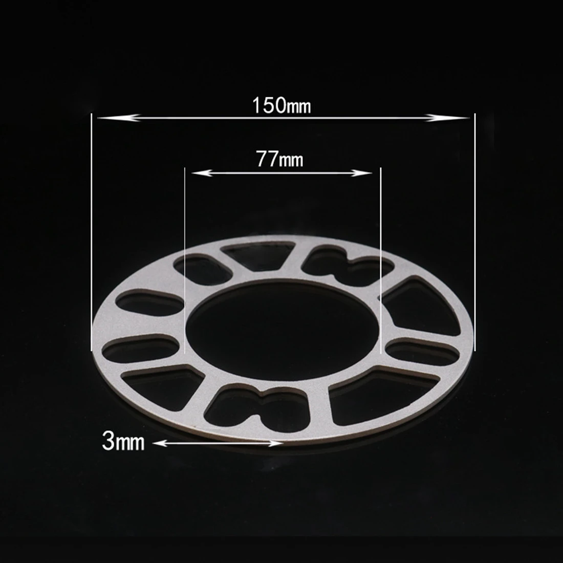 4Pcs 3/5/8/10mm Alloy Aluminum Wheel Spacers Shims Plate For 4/5 Stud Wheel 4x100 4x108 4x114.3 5x100 5x108 5x110 5x115 5x120