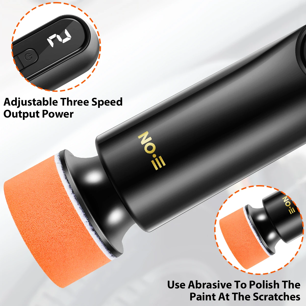 Car Polishing Machine Wireless Electric Polishing Sanding Wax Tool for Vehicle Paint Scratch Repairing Tool Electric Car Buffer