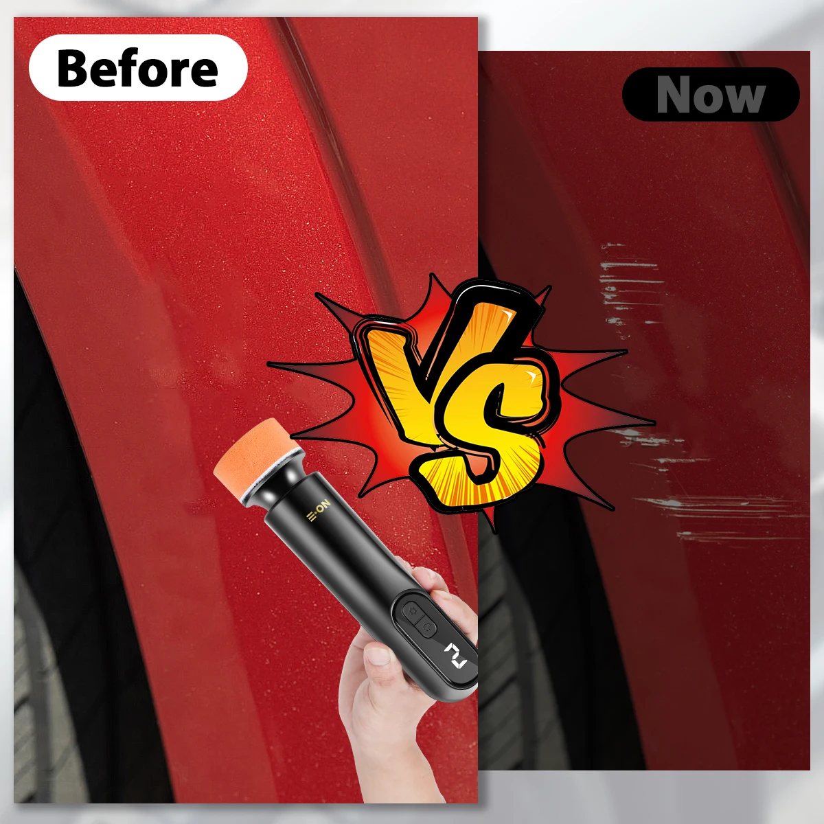 Car Polishing Machine Wireless Electric Polishing Sanding Wax Tool for Vehicle Paint Scratch Repairing Tool Electric Car Buffer