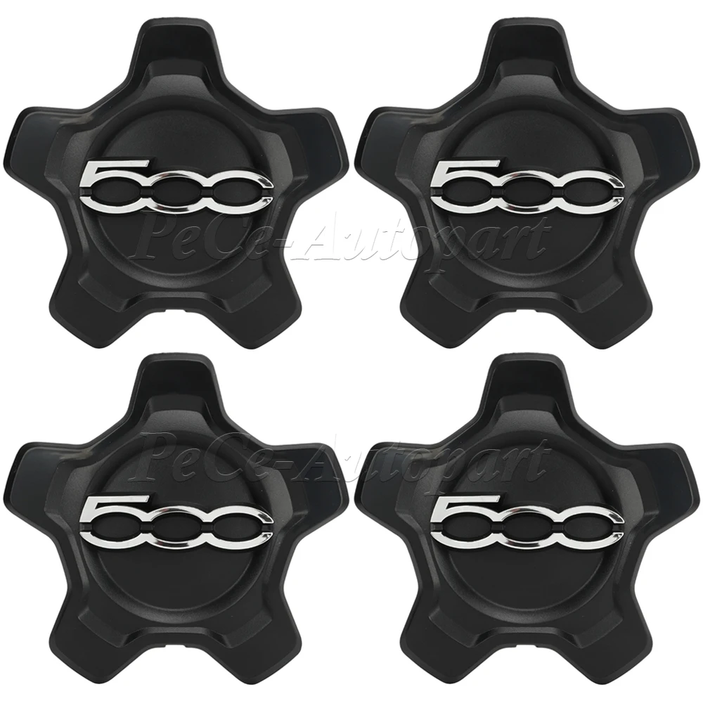 4Pcs Hubcap Cupping For Fiat 500x Silver/Black/Red 735626312 735626311 Wheels Centre Hub Caps Set Dust Cover Wheel Hub 16 inch