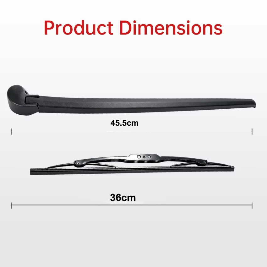 Car Rear Wiper Blades Back Window Wipers Arm For AUDI Q7 Hatchback (2006-2015) Auto Windscreen Blade Accessories