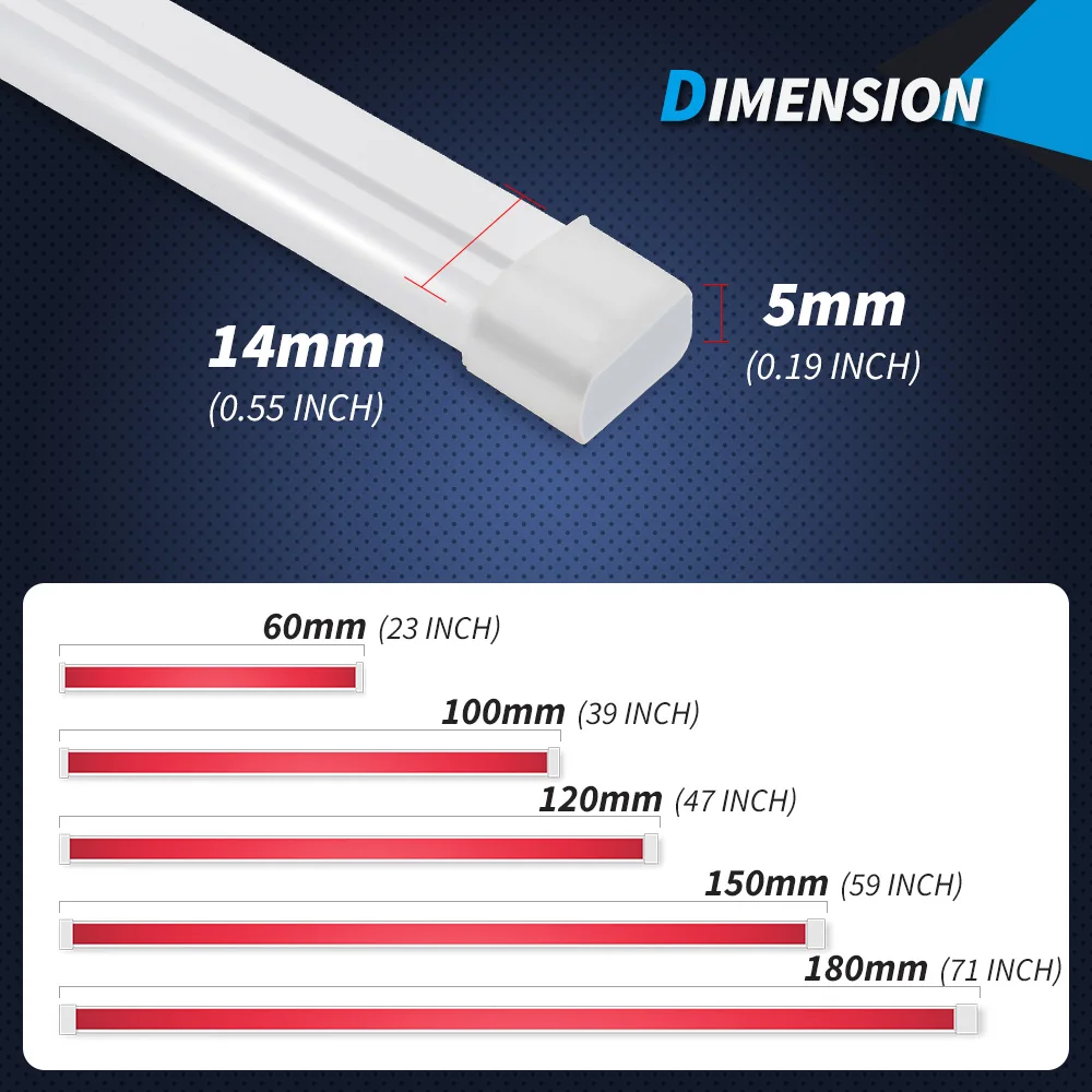 120cm 150cm 180cm 200cm 220cm Car Hood Light Strip Daytime Running Flexible LED Auto Decorative Atmosphere Ambient Lamps DRL 12V
