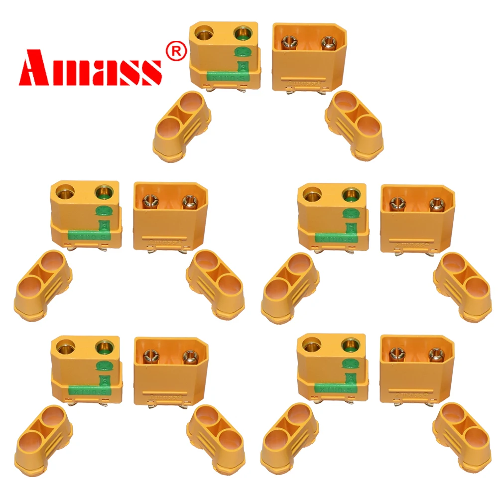 Amass XT90S Connector xt90s anti spark XT90S XT90-S Male Female Motor Adapter for Battery ESC and Charger Lead for RC Car Truck