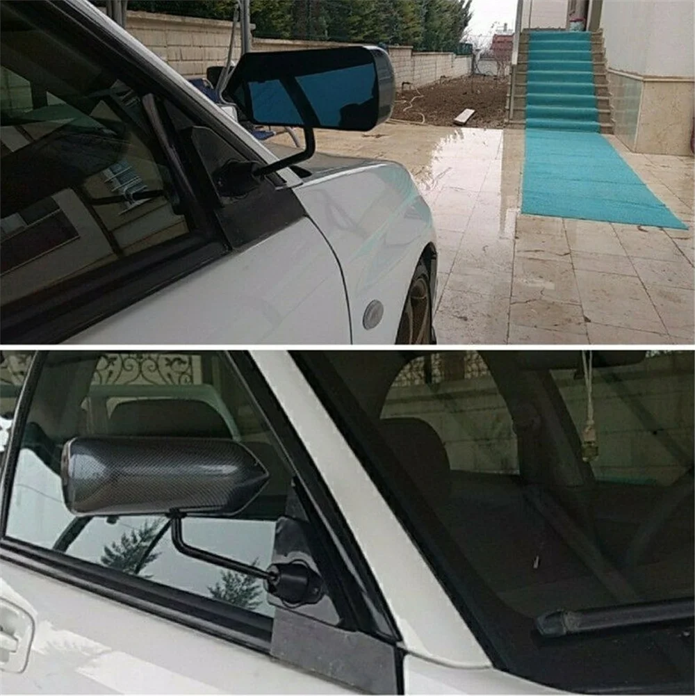 2PCS F1 Style Car Side Wide Angle Wing Rearview Mirrors For Rav4 Mazda3 RX7 Sxe10 Fit G35 City Universal Fitment Side Mirror