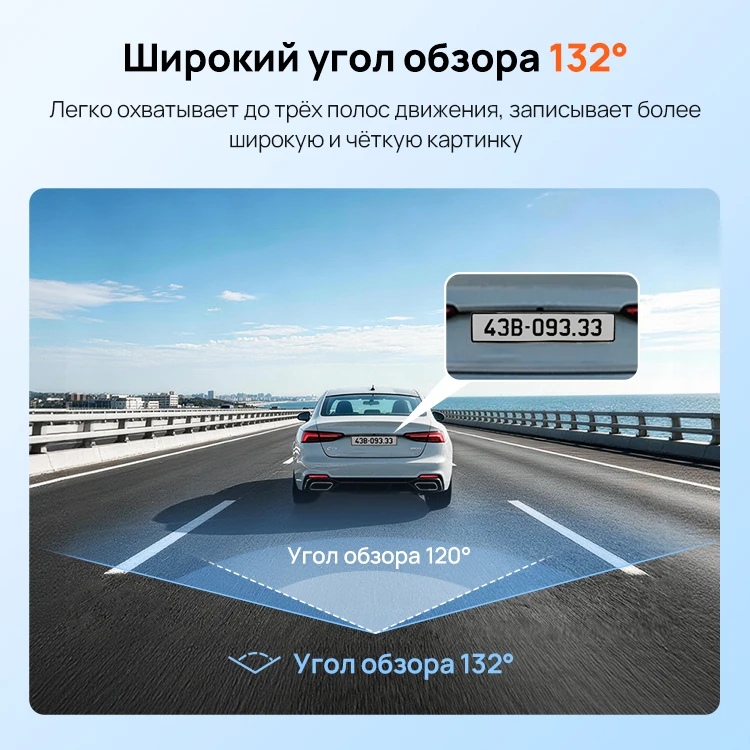 70Mai A210 1080P Hdr F1.6 Super Night Vision Dash Cam Built-In Gps Super Capacitor 24H Parking App Control