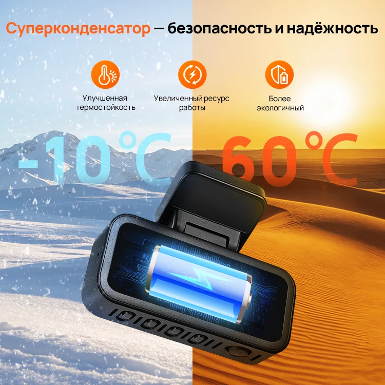 70Mai A210 1080P Hdr F1.6 Super Night Vision Dash Cam Built-In Gps Super Capacitor 24H Parking App Control